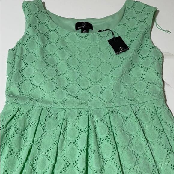 RONNI NICOLE Womens 10 Mint Green MIDI Dress ⭐️ - Picture 3 of 5